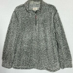 Weatherproof Vintage Women's Frosty Sherpa Pullover, DOLPHIN GREY,‎ Size XL